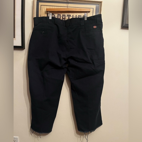 Chopped and Cropped Dickies Navy Blue Trouser Pants 44 Waist - Picture 4 of 8